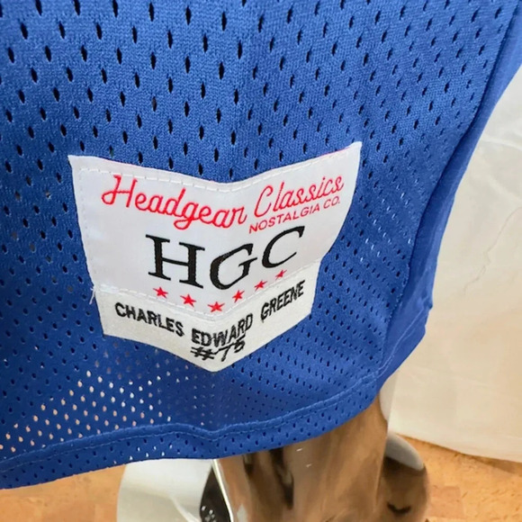 NEW Headgear Chaels Edward Greene High School Football Jersey Blue Mens 2XL - Picture 3 of 5